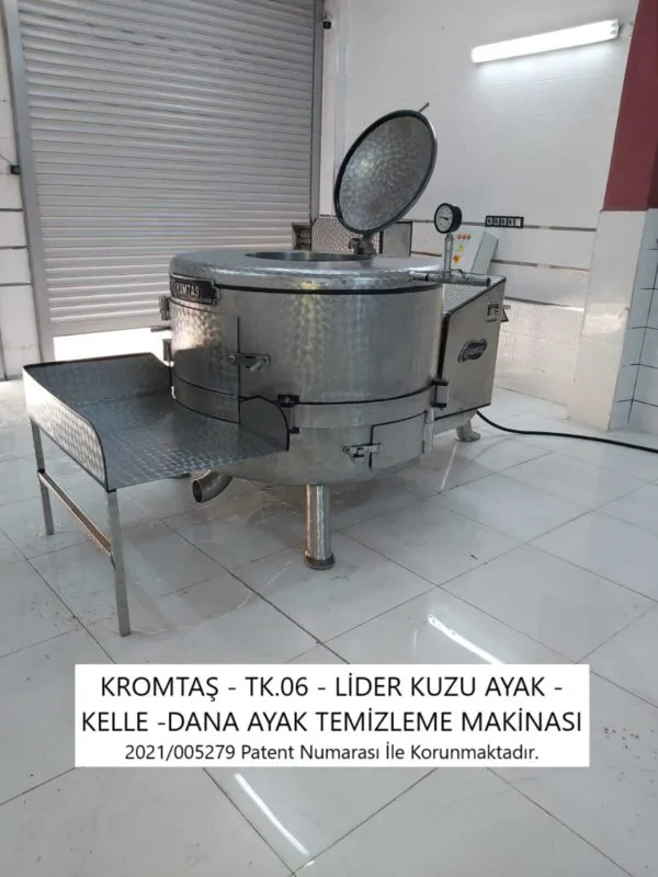 TK.06 – LİDER KUZU AYAK – KUZU KELLE – DANA AYAK TEMİZLEME MAKİNASI - Görsel 3